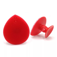 Wholesale High Quality Multi Purpose Leaf Shaped Silicone Cleansing Brush Silicone Face Peeling Brush